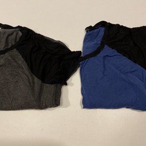 Lot of 2 Weardear Women's Nursing Nightgowns Maternity Hospital Gown Small